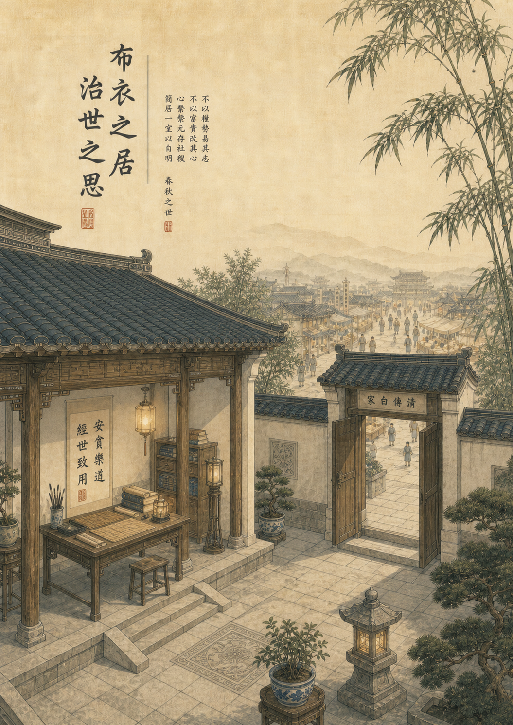 晏婴近市而居：小宅也能有大智慧